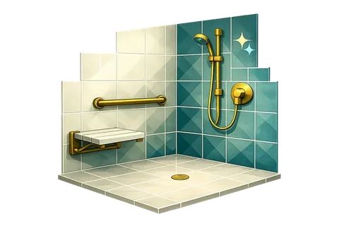 Accessible & ADA Bathrooms illustration