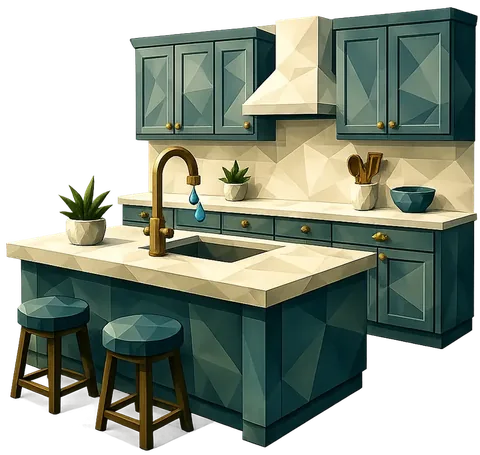 Kitchen Remodeling illustration