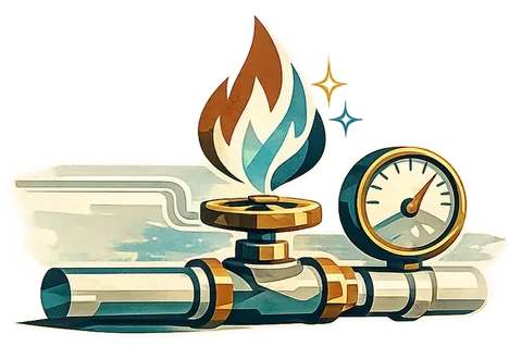 Natural Gas & Propane illustration