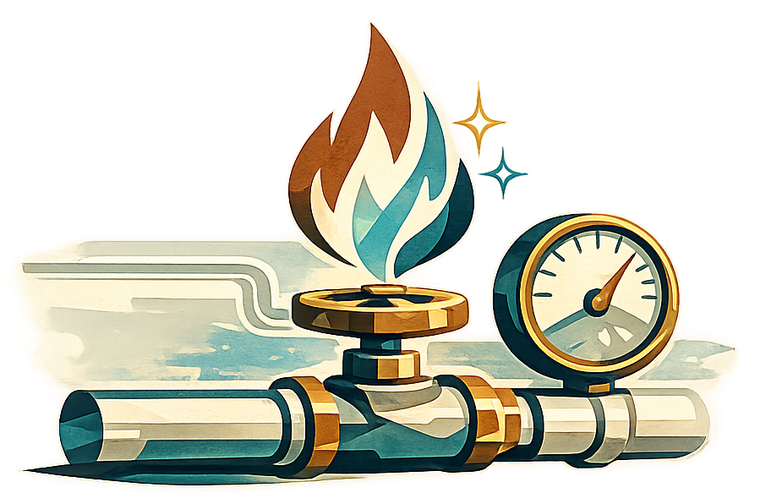 Natural Gas & Propane illustration