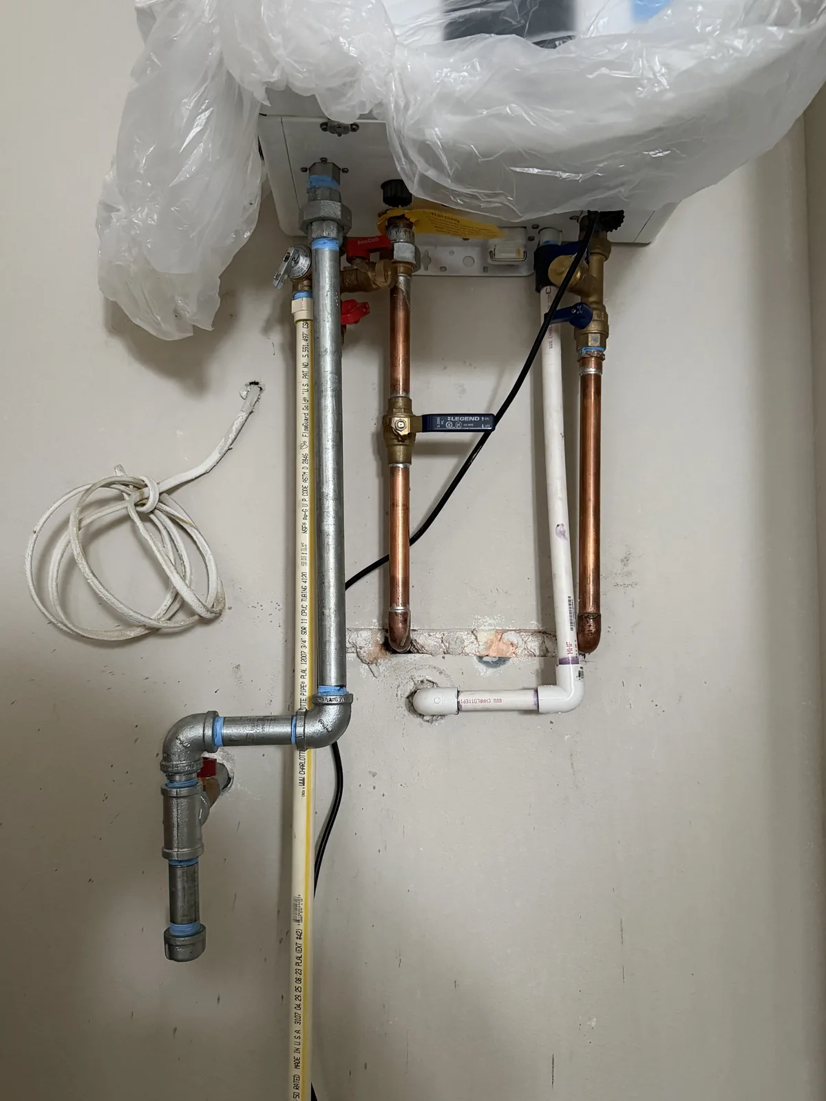 Copper repipe & gas line