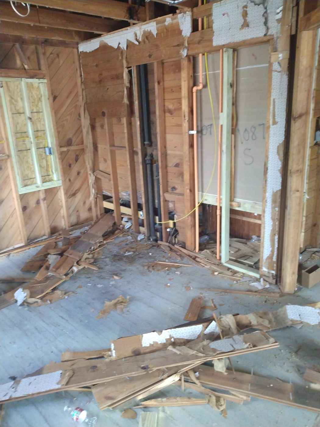 Interior demo & repipe