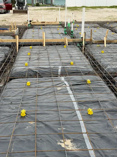 Slab rough-in — new construction