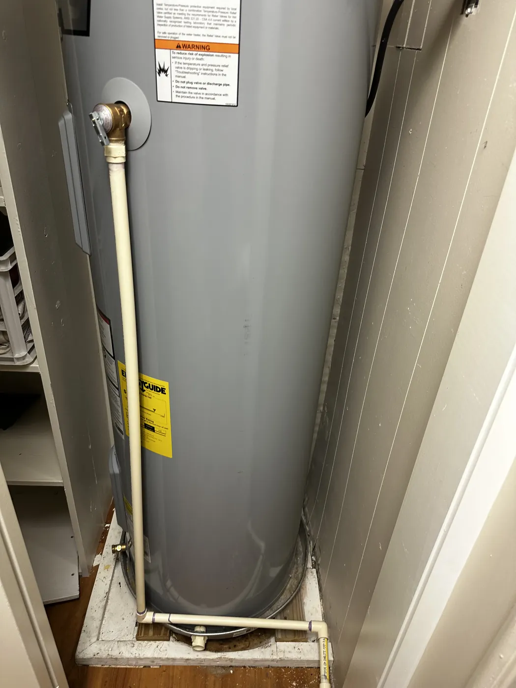 Water heater install